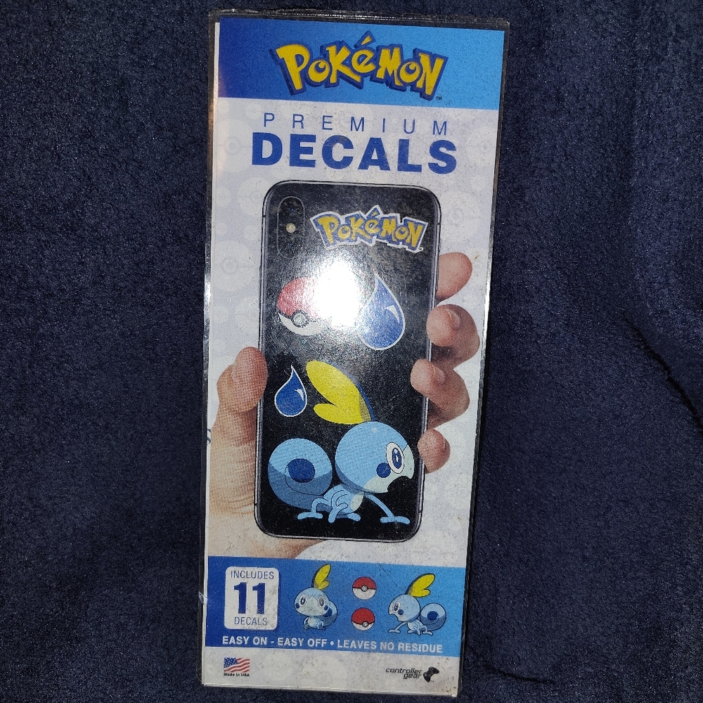 NWT Pokemon Tech Decal Pack Sobble Controller Gear